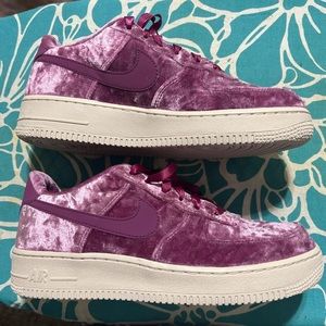 VELVET AIR FORCE ONES